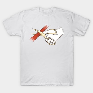 hand with clissors T-Shirt